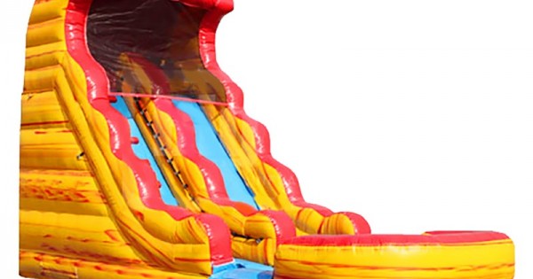 fire and ice inflatable water slide