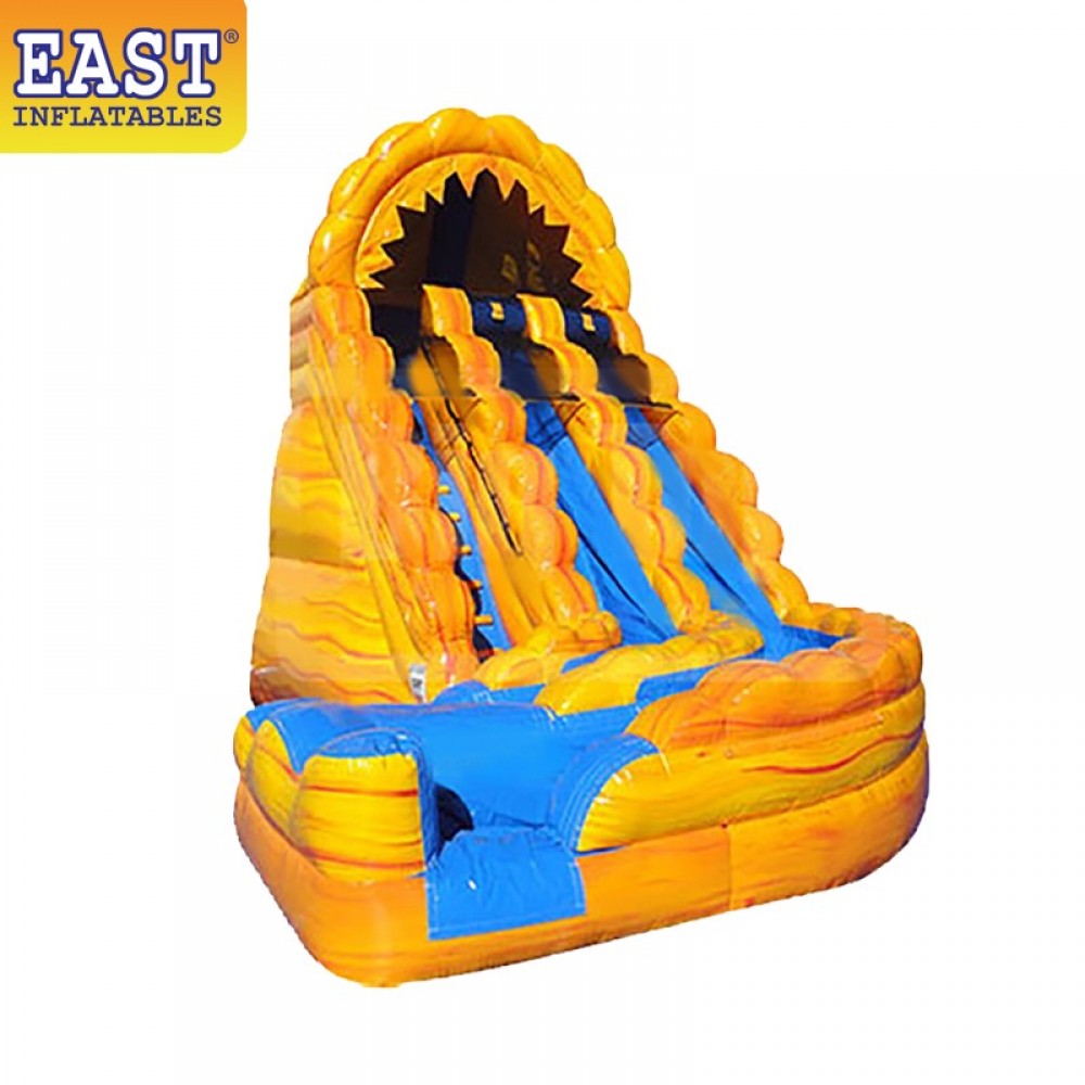 curve inflatable water slide
