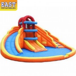 Inflatable Kiddie Pool With Slide