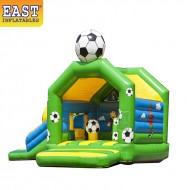 Football Bouncy Castle With Slide