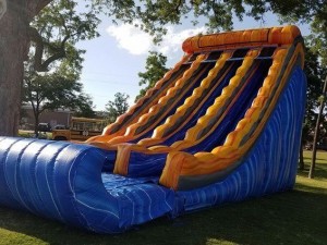 What is a bounce house made of?